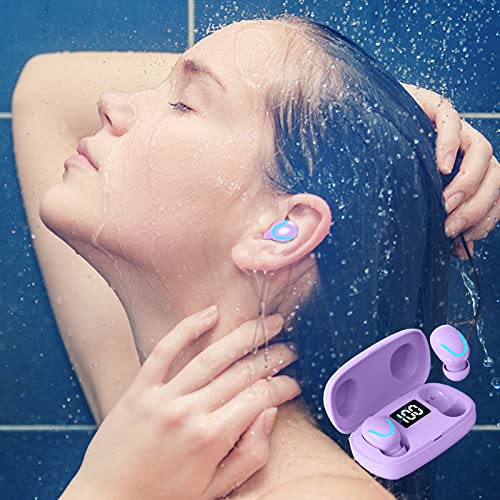 Clearance Ear Buds Wireless Bluetooth Earbuds - Bluetooth 5.2 in Ear Light-Weight Headphones Built-in Microphone, Immersive Premium Sound Long Distance Connection Headset with Charging Case