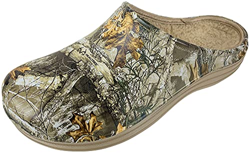 Realtree Men’s Camouflage Molded Clog with Lining, Size 10 Camo