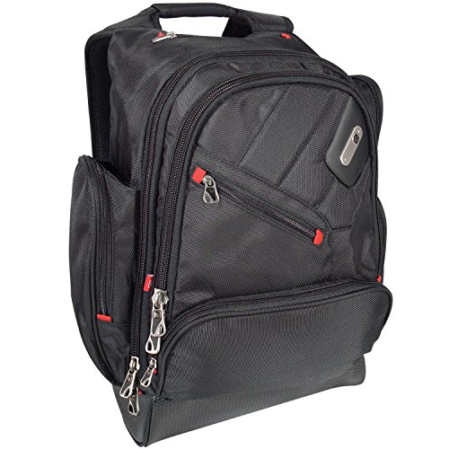 FUL Refugee 15 Inch Sleeve Laptop Backpack, Padded Computer Bag For Commute or Travel, 1680 Denier, Black