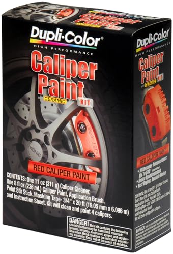 Dupli-Color BCP400 Single Brake Caliper Kit - Red - Brake Paint Kit
