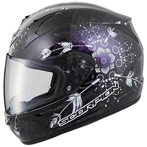 ScorpionEXO R320 Full Face Adult Motorcycle Helmet with Pinlock Ready Shield and Bluetooth Ready Speaker Pockets DOT Approved Dream (Black - X-Small)