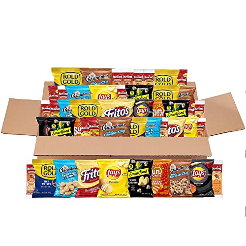 Frito Lay Sweet & Salty Snacks, Variety Mix of Cookies, Crackers, Chips & Nuts, (Pack of 50)