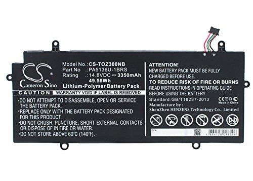 CS Cameron Sino 3350mAh / 49.58Wh Replacement Battery for Real Wear, Fit Model Portege Z30,Portege Z30-A-12U,Portege Z30-A-M5S,Portege Z30-A1301,Portege Z30-A1310,Portege Z30-00N004,Portege Z30-A-10W,