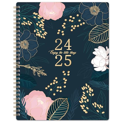 2024-2025 Planner - July 2024 - June 2025, Academic Planner 2024-2025, Weekly & Monthly Spreads, 8'' x 10', Tabs, Twin-wire Binding, Check Boxes