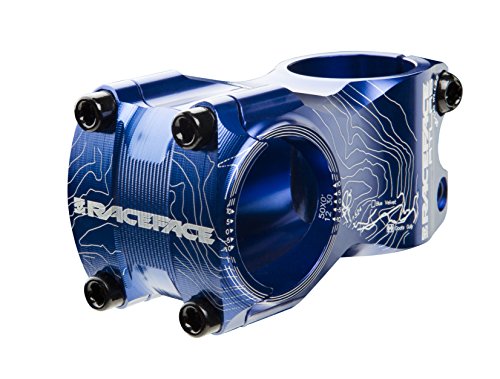Race Face Atlas Mountain Bike Stem with 50x31.8mm Clamp, Blue, 1 1/8-Inch