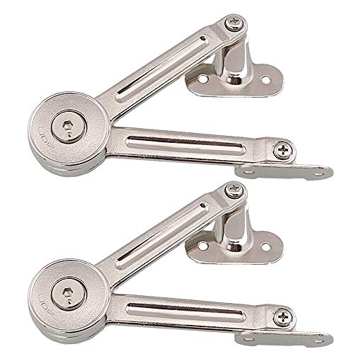 2 Packs [Upgraded] Qrity Cabinet Cupborad Furniture Door Lift Stay Support Hinge Damper - Support Up to 20KG - Opening Angle 75°/90°/110° - Come with Hex Key
