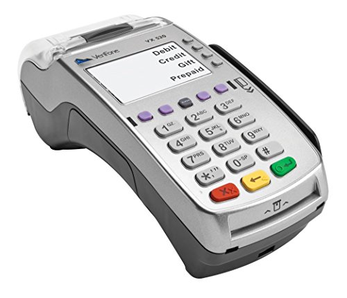 VeriFone VX 520 Dual Com 160 Mb Credit Card Machine, EMV (Europay, MasterCard, Visa) and NFC (Near Field Communication) or Contactless, Dial Up and Internet Connectivity