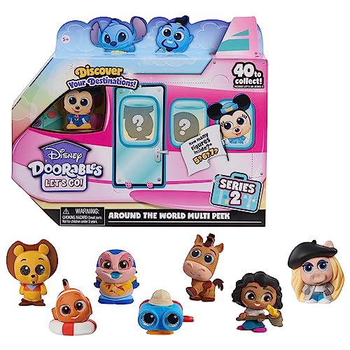 Disney Doorables Let’s Go Around the World Series 2, Collectible Blind Bag Figures, Styles May Vary, Officially Licensed Kids Toys for Ages 5 Up