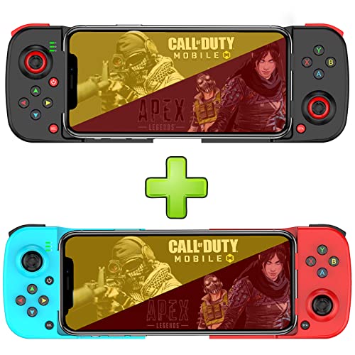 Megadream Mobile Game Controller Gamepad for iPhone iOS Android PC: Works with iPhone13/12/11/X, iPad, Samsung Galaxy, Motorola, TCL, Tablet, Apex Legends, Call of Duty - Wireless Connection