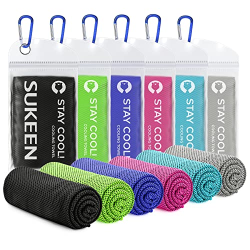 Sukeen Cooling Towel(40'x12') Sweat Towel Cold Towel for Neck&Head,Soft Breathable Chilly Towel for Yoga, Golf, Gym, Camping, Running, Workout & More Activities