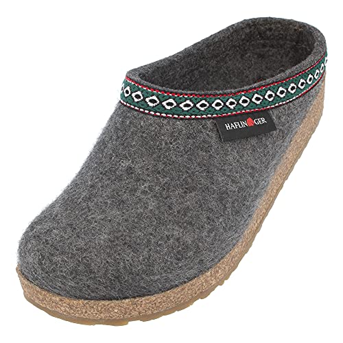 HAFLINGER GZ Clog - Grey, 38