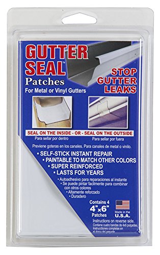 Cofair Products INC GS46 4PK 4x6 Gutt Gutter Seal Patch, Plain