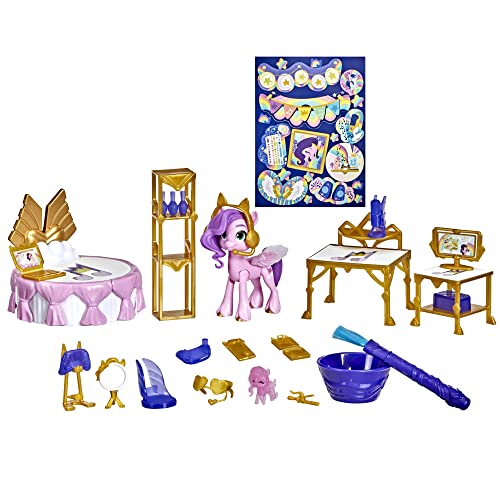 My Little Pony: A New Generation Royal Room Reveal Princess Pipp Petals - 3-Inch Pink Pony, Water-Reveal Accessories, Toy for Kids Ages 5 and Up