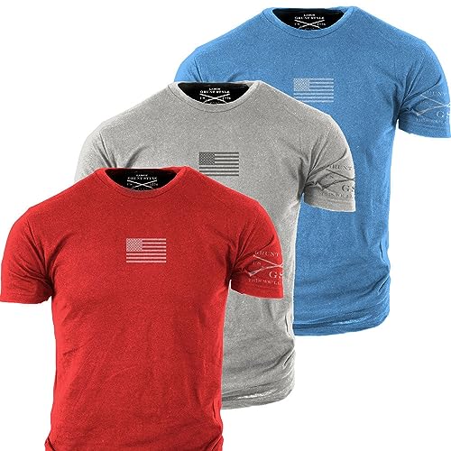 Grunt Style Freedom Pack 3-Pack Men's T-Shirts (X-Large)