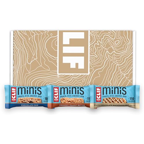 Clif Bar Minis - Variety Pack - Made with Organic Oats - 4-5g Protein - Non-GMO - Plant Based - Snack-Size Energy Bars - Amazon Exclusive - 0.99 oz. (30 Count)