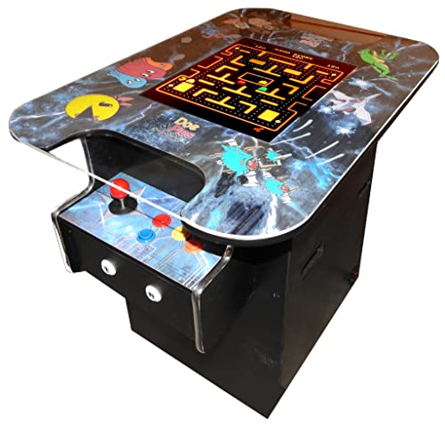 Doc and Pies 60-Game 2-Player Full Size Professional Arcade Machine with LCD Screen, USA-Made