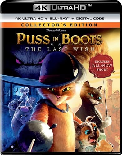 Puss in Boots: The Last Wish (4K Ultra HD + Blu-ray + Digital) [4K UHD]