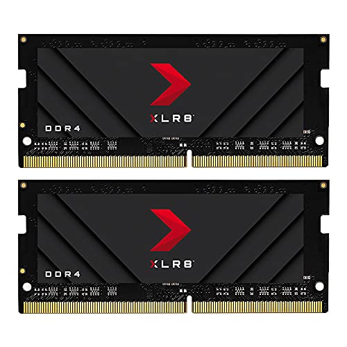 PNY XLR8 Gaming 32GB (2x16GB) DDR4 DRAM 3200MHz (PC4-25600) CL20 1.2V Dual Channel Overclocked Notebook/Laptop (SODIMM) Computer Memory Kit – MN32GK2D43200X