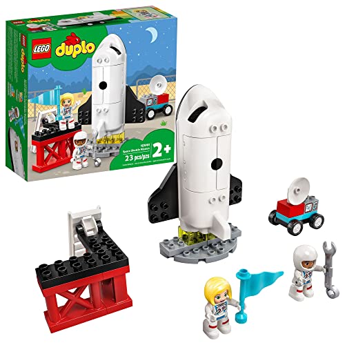 LEGO DUPLO Town Space Shuttle Mission Rocket Toy 10944, Set for Preschool Toddlers Age 2-4 Years Old with Astronaut Figures