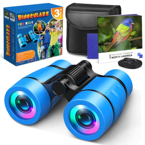 Toys for 3-7 Year Old Boys: LET'S GO! Binoculars for Kids with Bird Watching Manual Birthday Gifts for 4 5 6 7 8 Year Old Boy Girls Outdoor Toy for Kid Ages 5-7 Toddler Camping Telescope