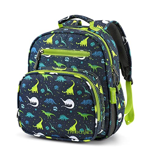 mibasies Toddler Backpack for Girls and Boys 2-4, Preschool Kindergarten Backpack, Cute Kids Backpacks for Boys（Galaxy Dinosaur）