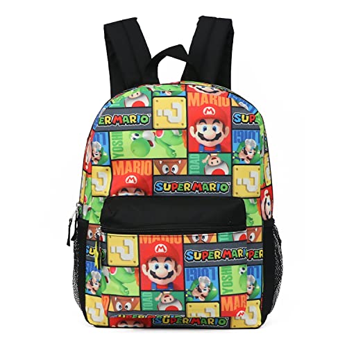 Super Mario 16' Allover Print Character School Backpack
