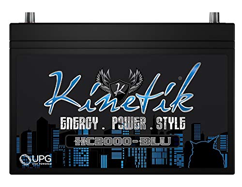 Kinetik (HC2000-BLU 2000 Watt 12V High Current AGM Car Audio Power Cell - Battery