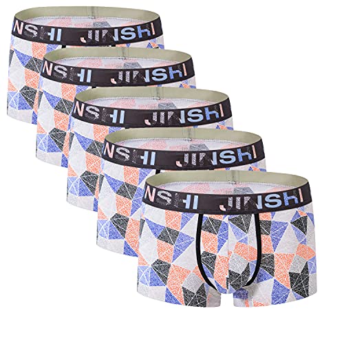 JINSHI Comfortable Boxer Briefs for Men Pack Underwear Size XL