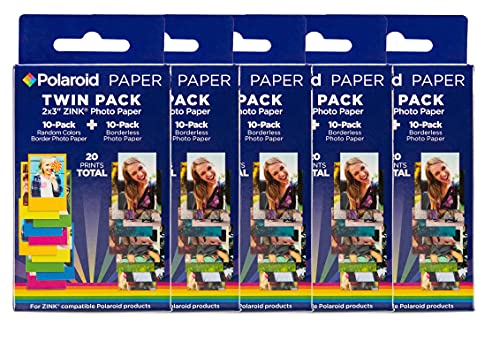 Zink Polaroid 2x3ʺ Premium Photo Paper (50 Pack) Compatible with Polaroid Mint Camera, Snap/Snap Touch Instant Print Cameras and Zip Photo Printers