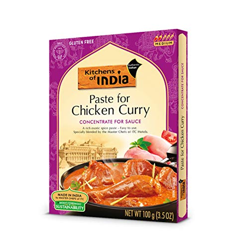 Kitchens Of India Paste for Chicken Curry, 3.5-Ounce Boxes (Pack of 6)
