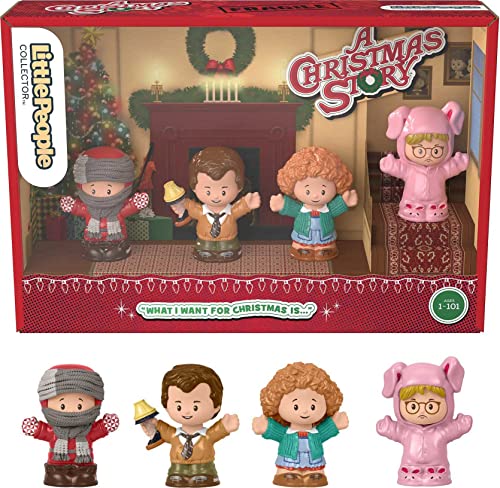 Little People Collector A Christmas Story Special Edition Figure Set in Display Gift Box for Adults & Fans, 4 Figurines