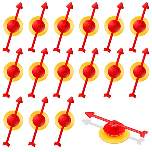 20 Packs Arrow Game Spinners Suction Cup Spinners Plastic Board Game Spinners Arrow Toys for Kids DIY Board Replacement Party Classroom Home School Projects Probability Activities (3 Inch)