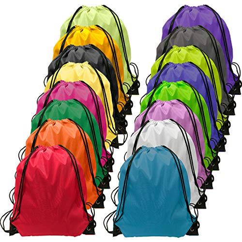 GoodtoU Drawstring Backpack Bulk 48 Pcs 16 Colors Drawstring Backpack Bulk Cinch String Backpacks