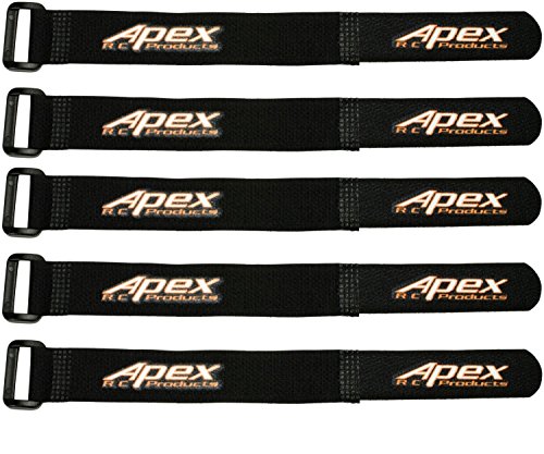 Apex RC Products 5 Pack - 20mm x 200mm Lipo Battery or Camera Straps 3050