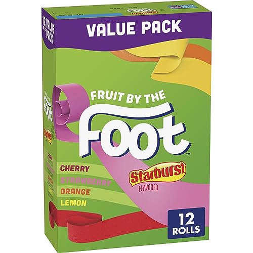 Betty Crocker Fruit by the Foot Fruit Flavored Snacks, Starburst, Variety Pack, 12 ct (Packaging May Vary)