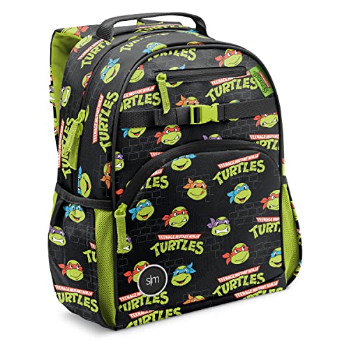 Simple Modern Nickelodeon Viacom Kids Backpack for School Girls and Boys | Kindergarten Elementary Toddler Backpack | Fletcher Collection | Kids - Medium (15' tall) | TMNT Turtles Unite