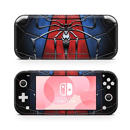 ZOOMHITSKINS Switch Lite Accessories, Compatible for Nintendo Switch Lite Skin, Devender Red Comic Book Blue Genre Black Sniper Hero, 3M Vinyl, Durable & Fit, Easy to Install, Made in The USA