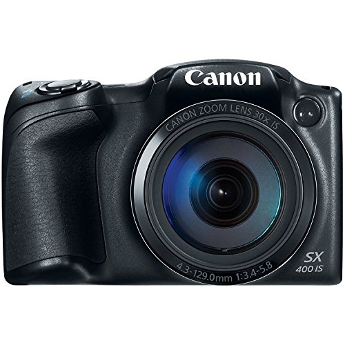 Canon PowerShot SX400 Digital Camera with 30x Optical Zoom Black (Renewed)