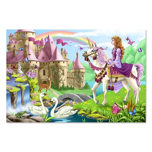 Melissa & Doug Fairy Tale Castle Jumbo Jigsaw Floor Puzzle (48 pcs, 2 x 3 feet)