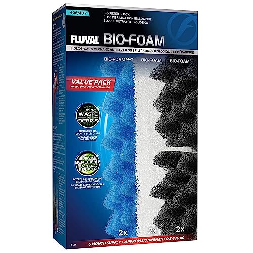 Fluval 406/407 Bio Foam Value Pack, Replacement Aquarium Filter Media