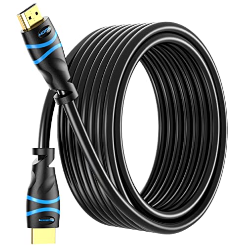 BlueRigger 4K HDMI Cable 50FT (4K 30Hz, HDR10, in-Wall CL3 Rated, High Speed, HDCP2.2, eARC) - Long HDMI Cable Compatible with Home Theatre, HDTV, Gaming Consoles, Streaming Devices