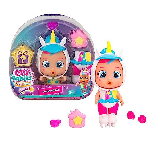 Cry Babies Magic Tears Talent Babies, Dreamy - 6+ Surprises, Accessories, Great Gift for Kids Ages 3+