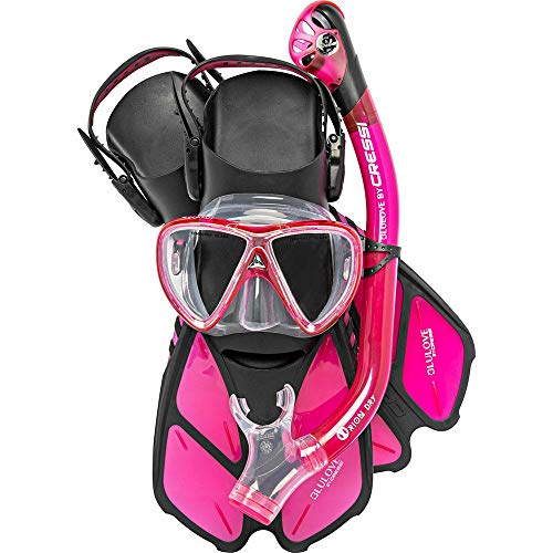 Cressi Bonete Pro Dry Set, Translucent Pink, S/M