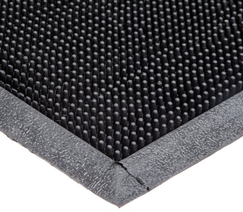 Durable Corporation-396S3672 Heavy Duty Rubber Fingertip Outdoor Entrance Mat, 36' x 72', Black