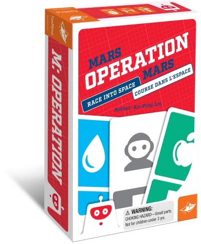 Foxmind Games: Mars Operation Game, A Logical Card Game with Robots in Space, Fun for Families and Friends, and can Also be Played Solo. for Ages 8 and up.