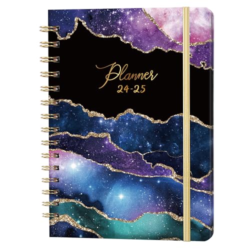 2024-2025 Planner - Weekly and Monthly Planner 2024, Jul.2024 - Jun.2025, 6.4' x 8.5', Calendar 2024-2025 Planner with Monthly Tabs, Back Pocket