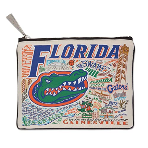 Catstudio Collegiate Zipper Pouch, University of Florida Travel Toiletry Bag, Ideal Gift for College Students or Alumni, Makeup Bag, Dog Treat Pouch, or Travel Purse Pouch