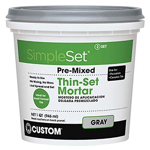 CUSTOM BLDG PRODUCTS SimpleSet Pre-Mixed Thin-Set Mortar 1 QT