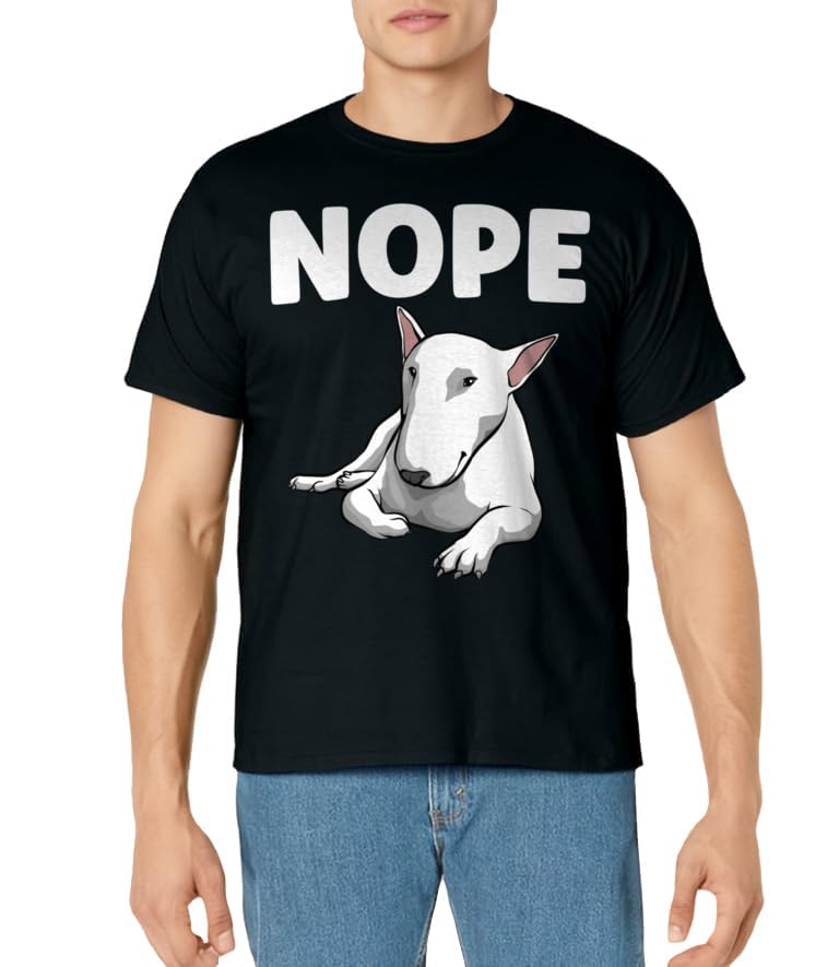 Funny Bull Terrier Art For Men Women English Bull Terrier T-Shirt