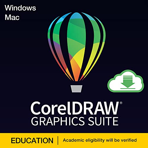 [Old Version] CorelDRAW Graphics Suite 2023 | Education Edition | Graphic Design Software for Professionals | Vector Illustration, Layout, and Image Editing [PC/Mac Download]